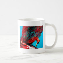 Roter Seepferd-Becher Kaffeetasse