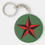 Roter Seestern Keychain Schlüsselbänder