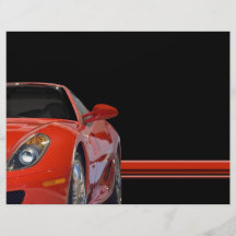 Roter Sport-Auto-Flyer