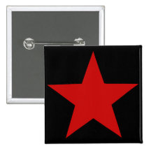 Roter Stern Button