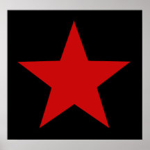 Roter Stern Posterdrucke