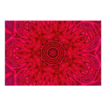 Roter Stern und Sun-Mandala Foto