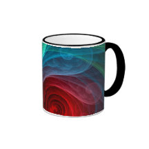 Roter Sturm-abstrakte Kaffeetasse