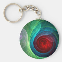 Roter Sturm-abstrakte Kunst Keychain Schlüsselband