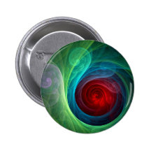 Roter Sturm-abstrakter Kunst-Knopf (rund) Anstecknadelbutton