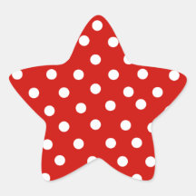 roter Tupfenaufkleber