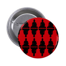 Roter u. schwarzer Buddha Buttons
