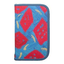roter und blauer smartphone Planer
