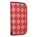 Roter und rosa Tartan-Planer