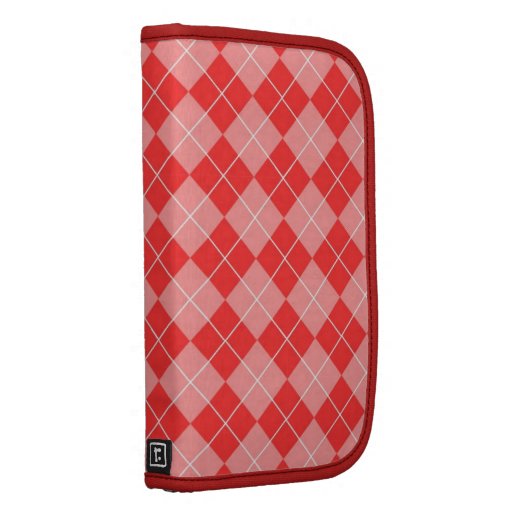 Roter und rosa Tartan-Planer