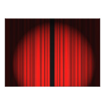 Roter Vorhang Individuelle Ankündigungen