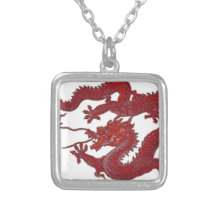 Roter Wachs-Drache Selbst Gestaltete Halskette