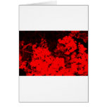 Rotes abstraktes grußkarten