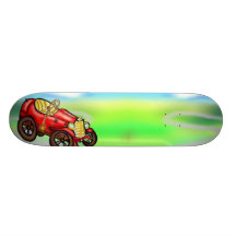 Rotes altes Auto Individuelles Skateboard