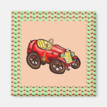 Rotes altes Auto Kühlschrankmagnet