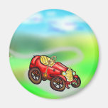 Rotes altes Auto Kühlschrankmagnete