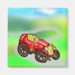 Rotes altes Auto Magnete
