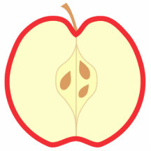 Rotes Apple halb Fotostatue