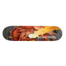 Rotes Drache-Skateboard Skateboard Deck