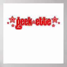 Rotes Geekette Posterdrucke