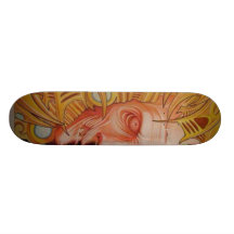 ROTES GESICHT PERSONALISIERTES SKATEBOARDDECK