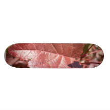 Rotes Herbst-Blätter Skateboard Bretter