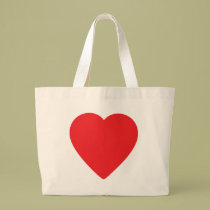 rotes Herz eins taschen