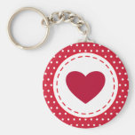 Rotes Herz Keychain Schlüsselbänder