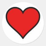 Rotes Herz Stickers