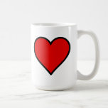 Rotes Herz Tasse
