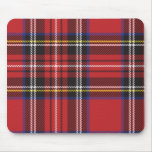 Rotes kariertes Mousepad