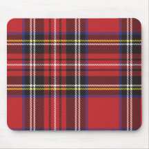 Rotes kariertes Mousepad