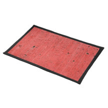 Rotes konkretes Tischset