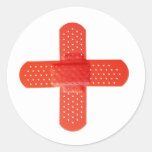 Rotes Kreuz Runder Sticker