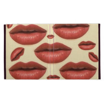Rotes LippenCaseable iPad Fall-Rosa-Innenniedliche