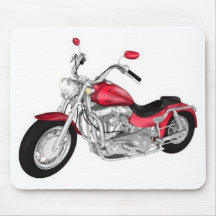 rotes Motorrad Mauspad