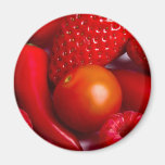 Rotes Obst und Gemüse Magnet Magnete