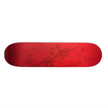 Rotes Scape Bedruckte Skateboarddecks