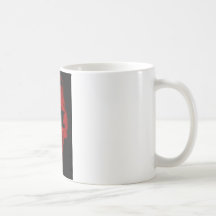 Rotes Schädel-Skelett Teetasse