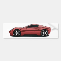 Rotes Sportwagenpng Autoaufkleber