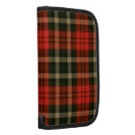 Rotes Tartan-Rikscha-Folio Folio Planer