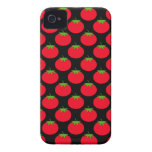 Rotes Tomate-Muster iPhone 4 Case-Mate Hüllen