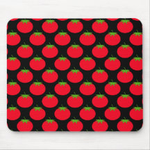 Rotes Tomate-Muster Mauspads