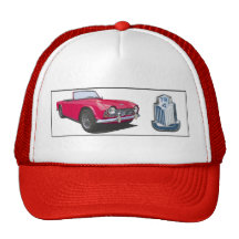 Rotes TR4 Retro Cap