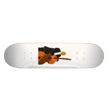 Rotes und gelbes maracas Grafikdesign Individuelle Skateboarddecks