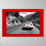 rotes Yosemite-Plakat