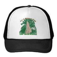 Rotholz-natürliches Hoch Trucker Caps