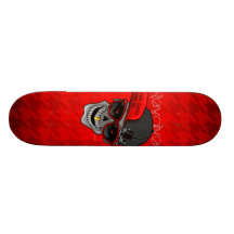 Rotieren Sie (Ihr cooleres als ich) Rot Personalisierte Skateboarddecks