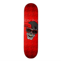 Rotieren Sie (Ihr cooleres als ich) Rot Personalisierte Skateboarddecks