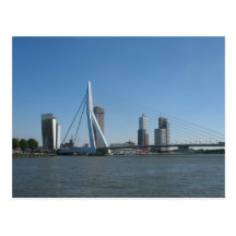 Rotterdam-Skyline-Fluss-Foto-Postkarte